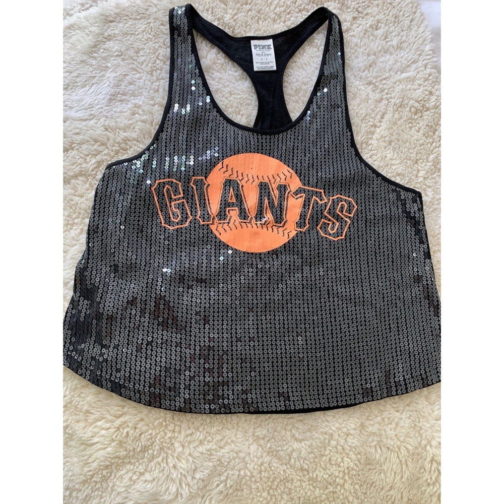 Victoria’s Secret PINK Giants Sequin Top